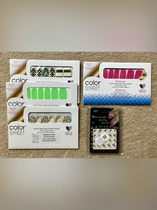 Color Street Other - Color Street Lot of Mani, Pedi & Water Transfer Stickers
